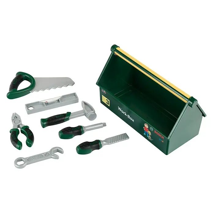 Klein Bosch Kinder-Werkbank - L x B x H: 30,25 x 14 x 17,25 cm