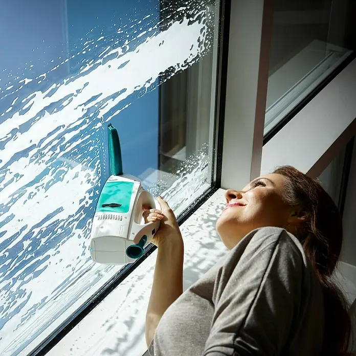 Leifheit Akku-Fenstersauger Dry & Clean - Flächenleistung: Bis 100 m²/Akkuladung, Ohne Zubehör - Vorderansicht