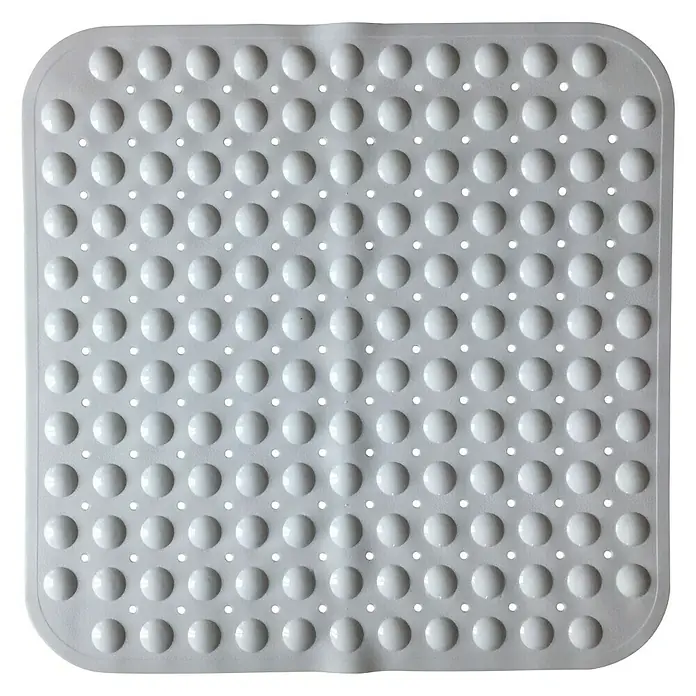 Camargue Protuklizna podloga Bubble - 54 x 54 cm, PVC, Bijele boje - Pogled sprijeda
