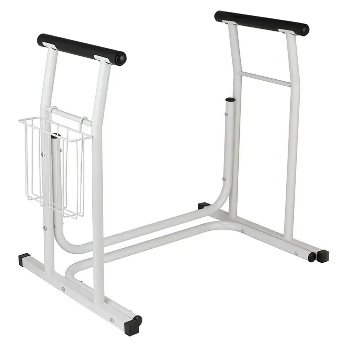 careosan Mobilna pomoć pri ustajanju s WC-a - 68 x 48 x 65,5 cm, Opteretivost: 120 kg, Bijele boje