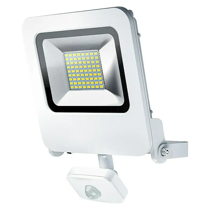 Ledvance LED-Strahler Endura Flood - Weiß, Sensor, 50 W, IP44 - Vorderansicht