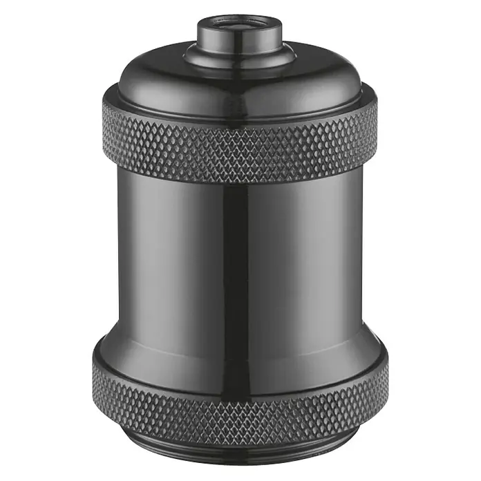 Home Sweet Home Držač žarulje Perle - E27, Boja: Crne boje, Metal - Pogled sprijeda