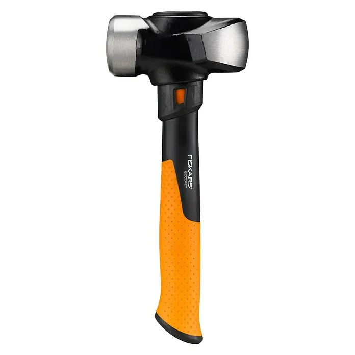 Fiskars Fäustel M - Gewicht Kopf: 1.340 g, Material Stiel: Glasfaserverstärkter Kunststoff (GfK) - Vorderansicht