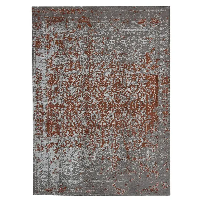 Kayoom Teppich Sunny 300 - Beige/Rost, 170 x 120 cm, 100% Polyester - Vorderansicht