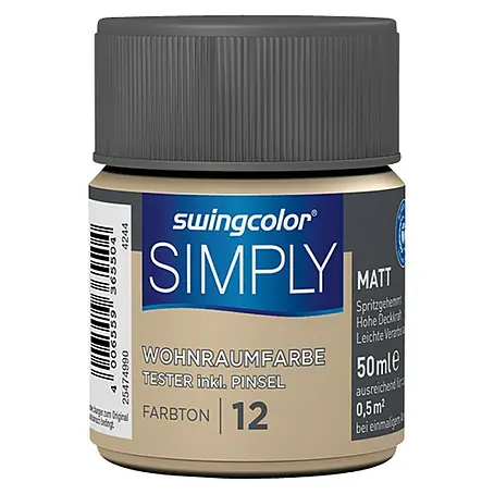 swingcolor  Boja za zid SIMPLY Tester
