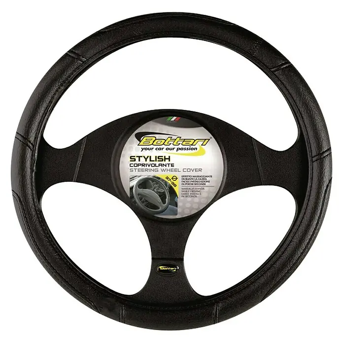 Funda para volante Stylish - Negro, Apto para: Volantes Ø 37 - 38 cm