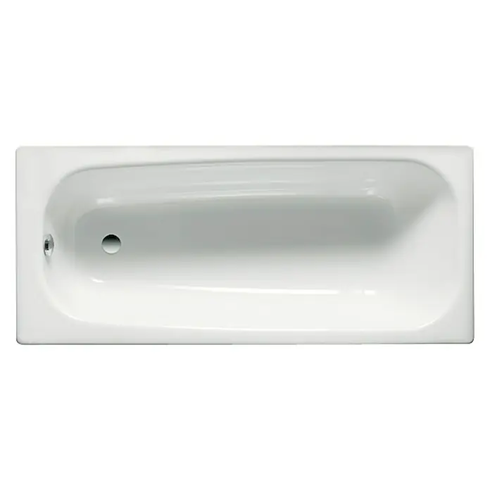 Roca Bañera Contesa - 100 x 70 cm, 91 l, Acero esmaltado, Blanco