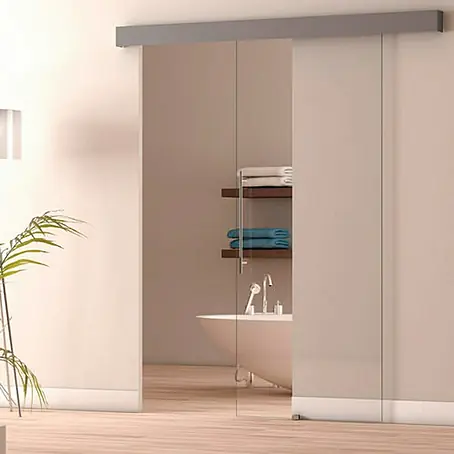 Puerta corredera de vidrio Nepal Transparente