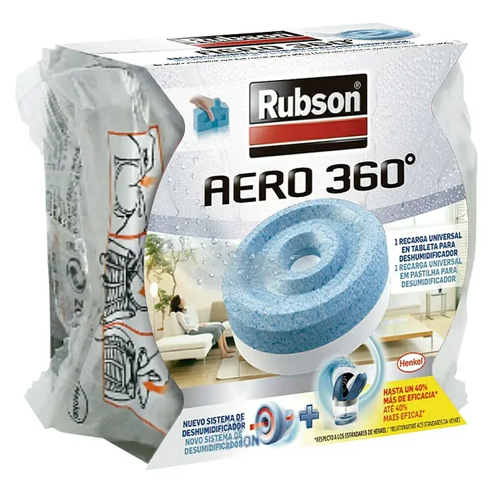 Rubson Pack de recambios para el deshumidificador Aero 360º - 450 g