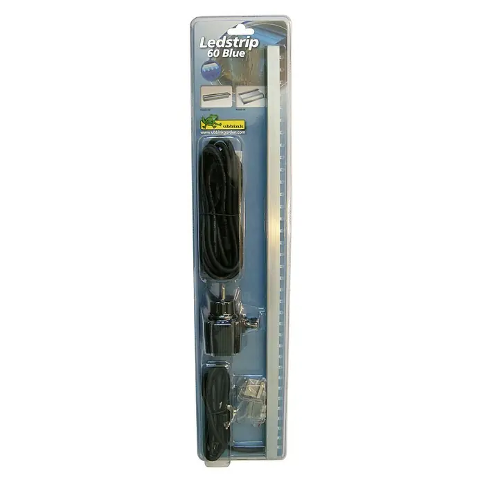 Ubbink LED-Lichtleiste - 2 W, Lichtfarbe: Blau, Länge: 60 cm - Vorderansicht