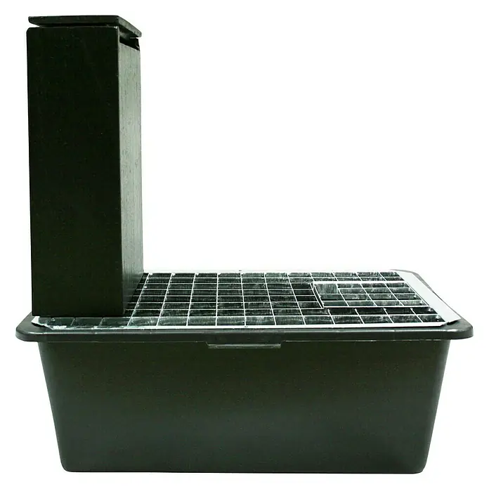 Ubbink AcquaArte Einbau-Wasserfall Vicenza - Mit LED, 35 x 15 x 50 cm - Linke Seitenansicht