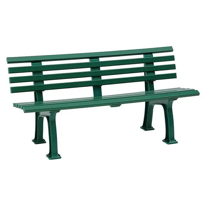 Blome Gartenbank Sylt - 150 cm, PVC, Moosgrün - Vorderansicht