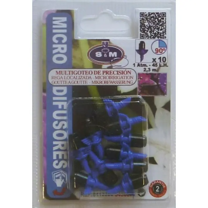 Tobera pulverizadora microdifusora 90º L/H 45 - 10 ud.