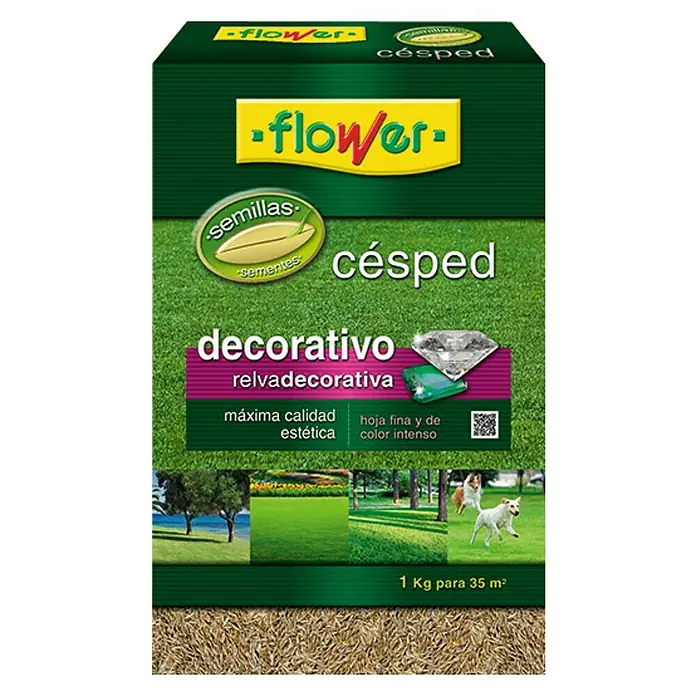 Flower Semillas de césped decorativo - 1 kg, 35 m²