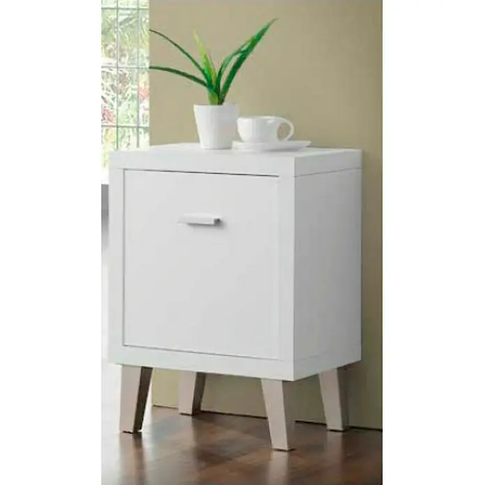 Mesa auxiliar Venecia - L x An x Al: 29 x 43 x 57 cm, Blanco