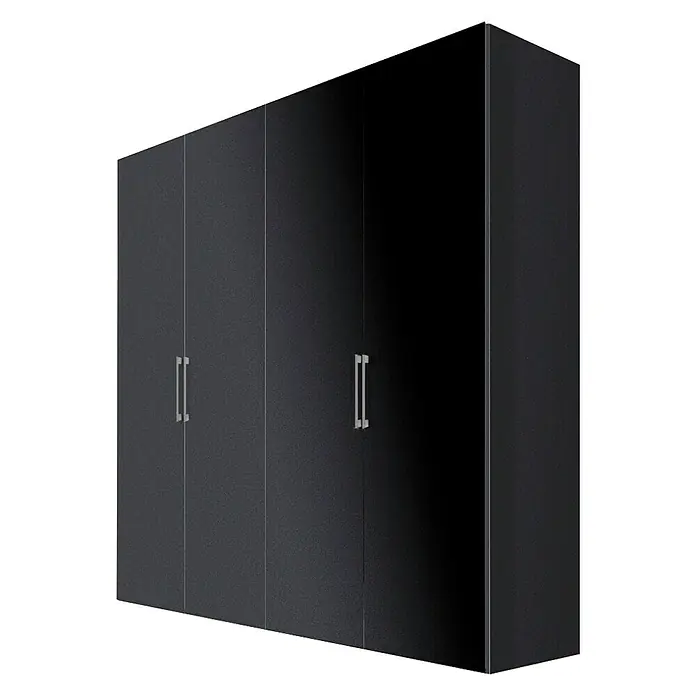 Express Möbel Drehtürschrank Brooklyn - L x B x H: 58 x 200 x 216 cm, Graphit, Ohne Spiegel - Rechte Seitenansicht