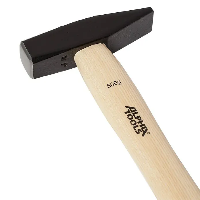 Alpha Tools Martillo de cerrajero - 500 g, Madera de fresno