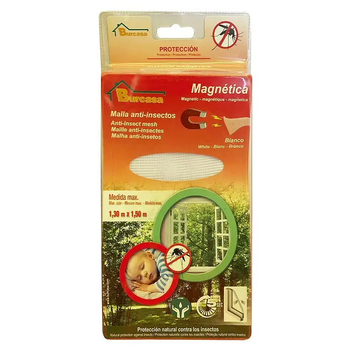 Mosquitera magnética - An x Al: 150 x 130 cm, Color tejido: Blanco