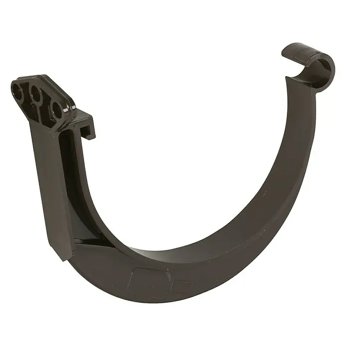 Dakota Soporte de canalón G-125 - Ø 80 mm, Marrón, PVC