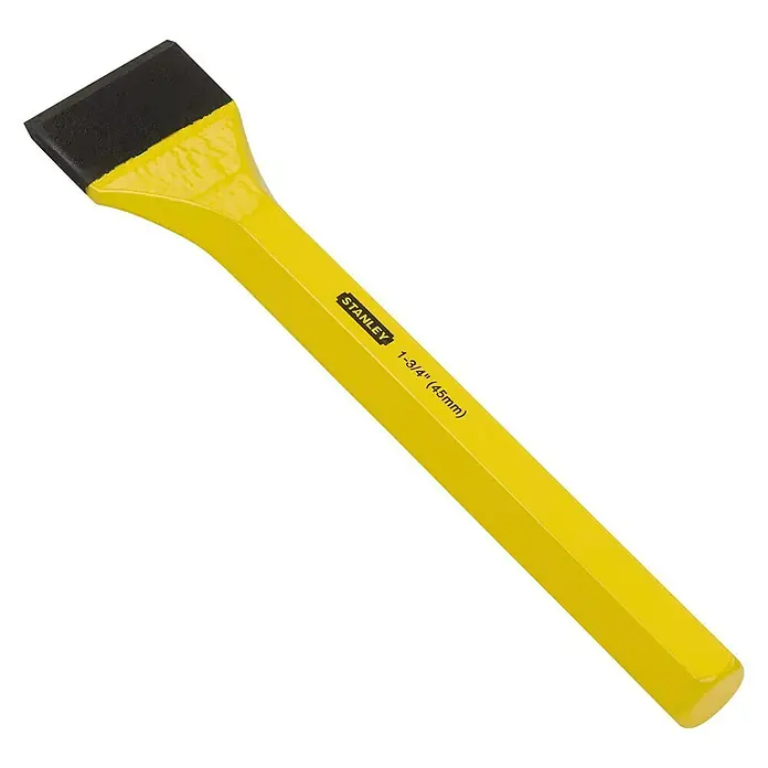 Stanley Cincel de albañil de boca ancha - Largo: 215 mm
