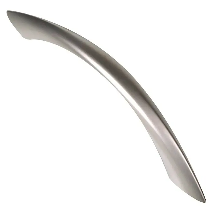 Nesu Tirador para muebles 867602 - L x An x Al: 12,7 x 1,2 x 2,4 cm, Niquelado, Níquel, Distancia entre orificios: 96 mm