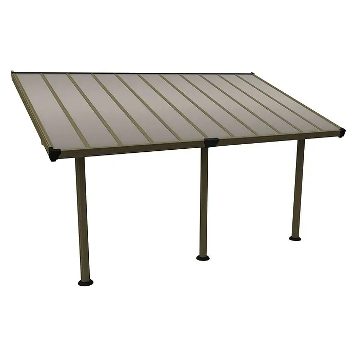 Palram – Canopia Terrassenüberdachung Gala - L x T: 541 cm x 295 cm, Polycarbonat, Taupe, Bronze