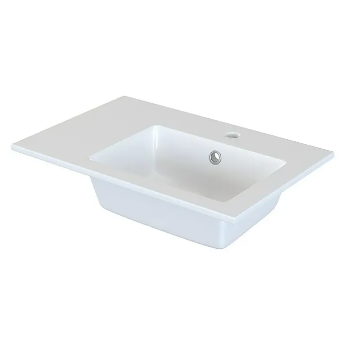 Camargue Espacio Inbouwwastafel Guest - 50 x 33,5 cm, Mineraalmarmer, Wit