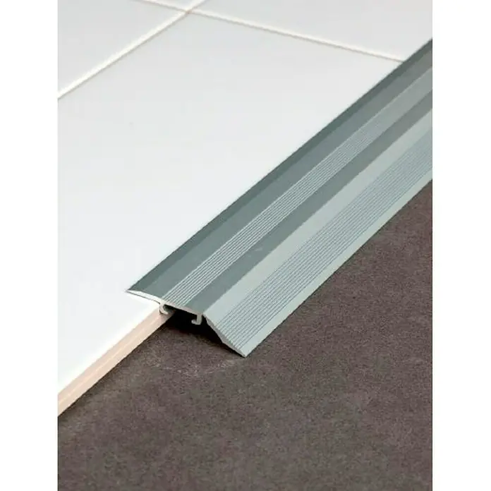 Perfil de transición Aluminio - 1 m x 58 mm x 20 mm, Aluminio, Mate