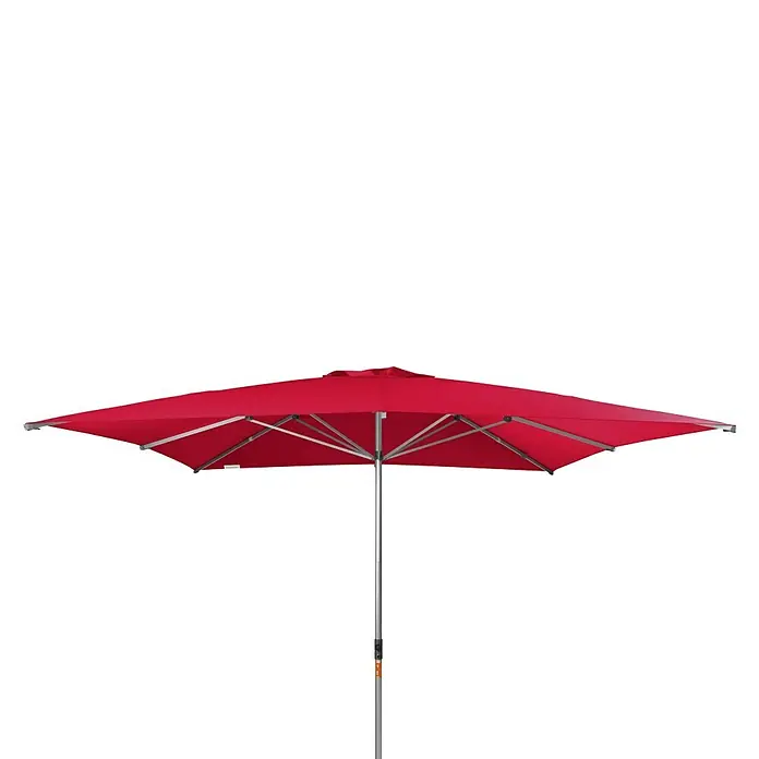 Doppler Alu Expert Sonnenschirm Teleskop - Rot, 350 x 350 cm - Vorderansicht