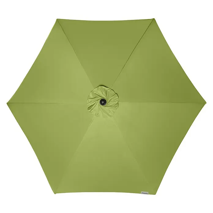 Doppler Sonnenschirm Active Teleskop - Fresh Green, Durchmesser: 333 cm - Ansicht von oben