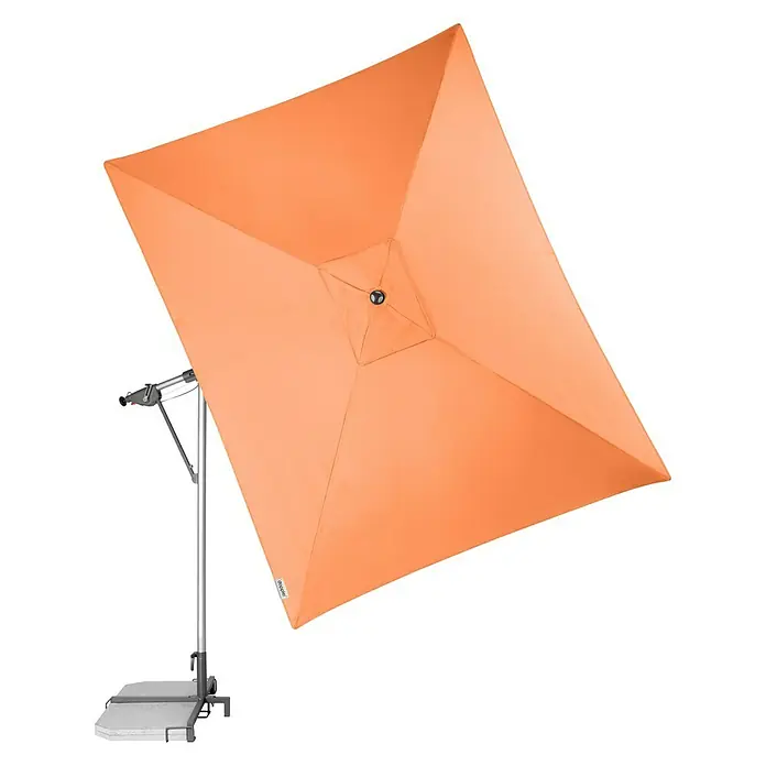 Doppler Sunline Pendelschirm - Orange, L x B: 298 x 225 cm - Ansicht von oben