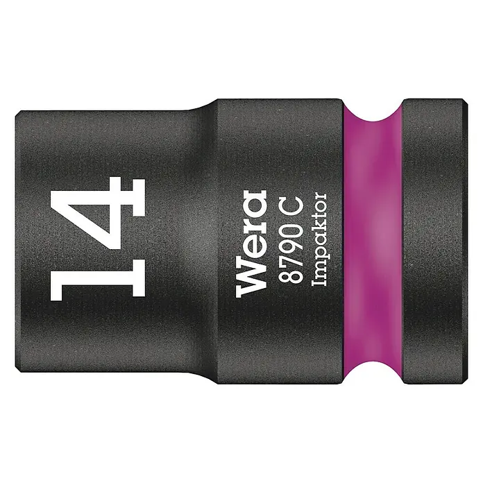 Wera Steckschlüsseleinsatz 8790 C - Schlüsselweite: 14 mm, Antriebsgröße: ½″ - Vorderansicht