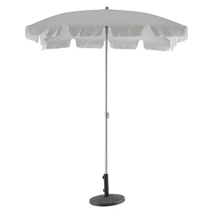 Sunfun Balkonschirm Messina II - Lichtgrau, 180 x 120 cm