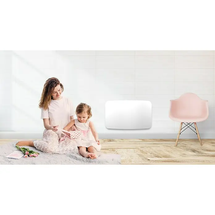 ClimaStar Speichersteinheizung Curve Standard - 2.000 W, L x B x H: 100 x 14 x 55 cm, Weiß - Stimmungsaufnahme