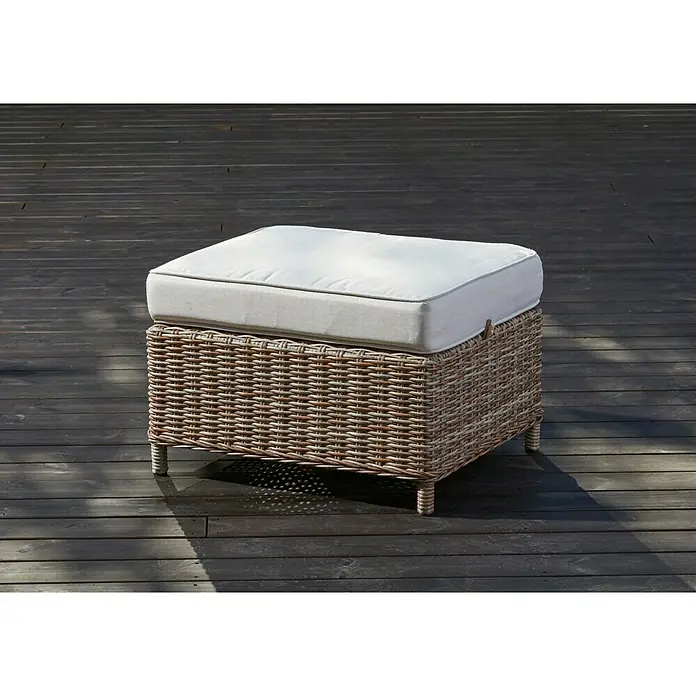 Taburete reposapiés Gotland - L x An: 61 x 51 cm, Arena