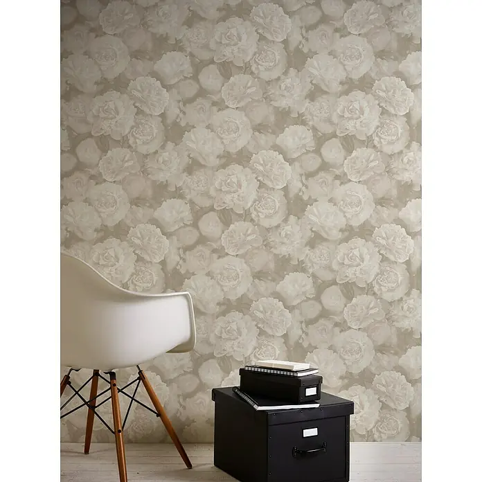 AS Creation Neue Bude 2.0 ED II Flis tapeta - Krem-bež, Floral, 10,05 x 0,53 m - Živopisni prikaz