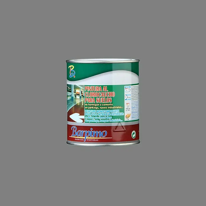 Barpimo Pintura para suelos al clorocaucho - Gris, 750 ml, Mate sedoso