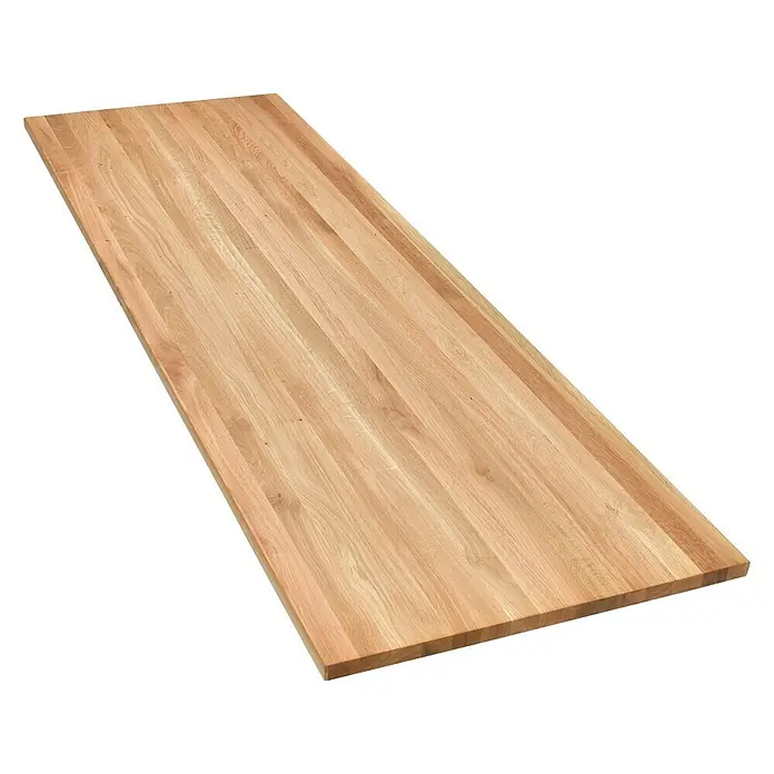 Exclusivholz Massivholzplatte Rustic - Eiche, 200 x 63,5 x 2,6 cm