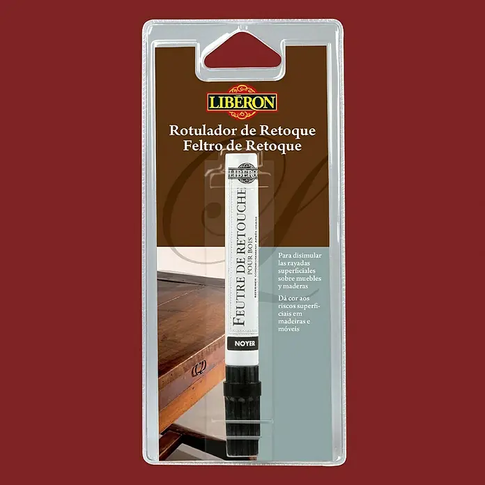 Libéron Rotulador de reparación - Cerezo claro/oscuro, 10 ml, Madera
