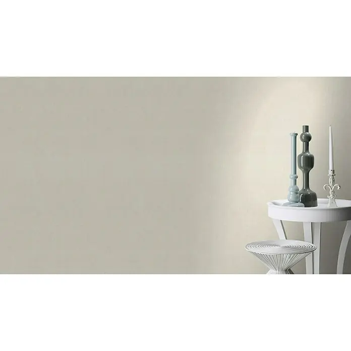 Rasch Vliestapete - Hellbeige, Uni, 10,05 x 0,53 m - Stimmungsaufnahme