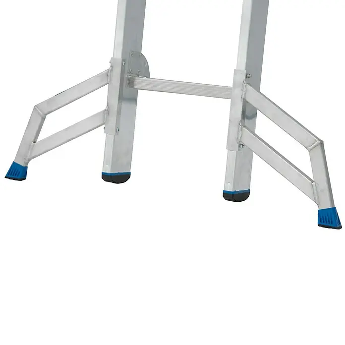Krause Stabilo Sprossen-Mehrzweckleiter - Arbeitshöhe: 9,3 m, 3 x 12 Sprossen, Aluminium