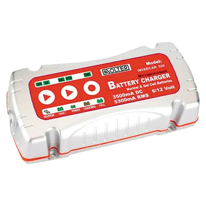 Solter Invercar Cargador de batería para coche 530 - Baterías de hasta 60 Ah