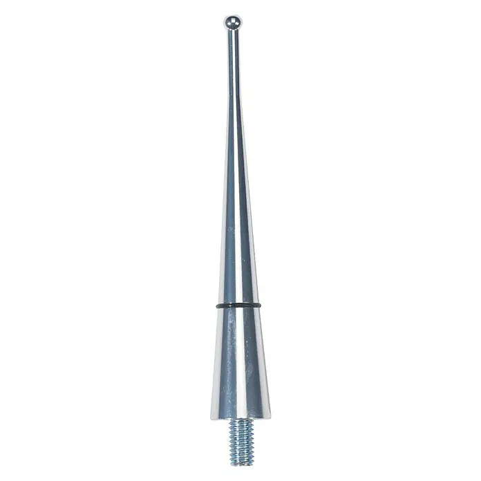 Antena de aluminio - Largo: 9 cm, Cromo
