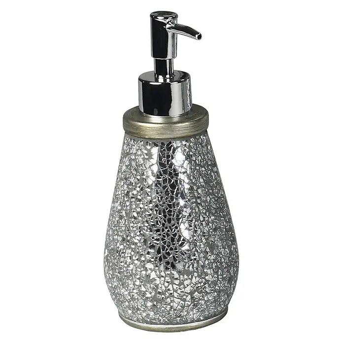 Deblanch Trencadis Cromo Dispensador de jabón - Cerámica, Gris