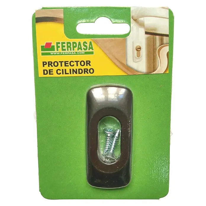 Escudo para cerraduras Ovalado - L x An x Al: 6,5 x 1 x 3 cm, Negro