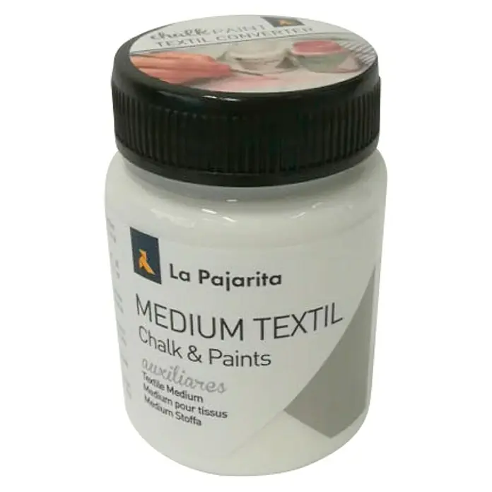 La Pajarita Pintura tejidos Medium - Blanco, 75 ml