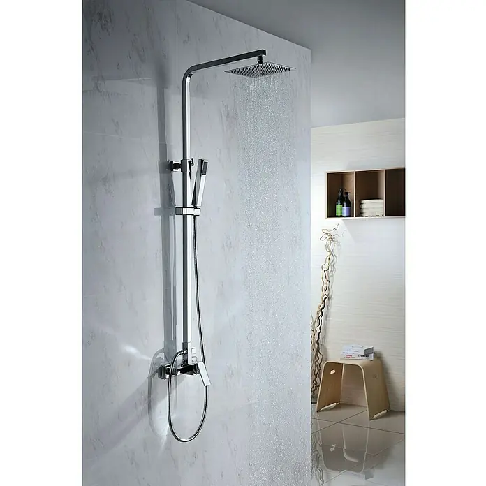 Imex Valencia Sistema de ducha - Con grifo monomando, Número de tipos de chorro: 1 ud., Cromo