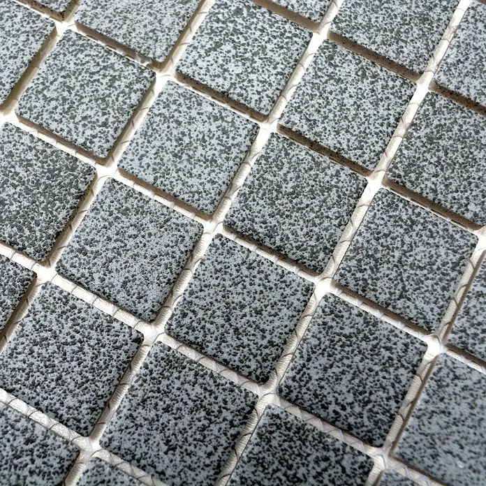 Mosaikfliese Quadrat AT 900 - 33 x 30,2 cm, Grau, Matt - Detailaufnahme
