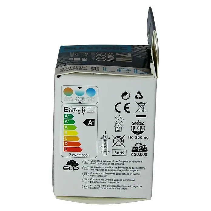Sunmatic Bombilla reflectora LED - 7 W, GU10, 60 °, Blanco neutro