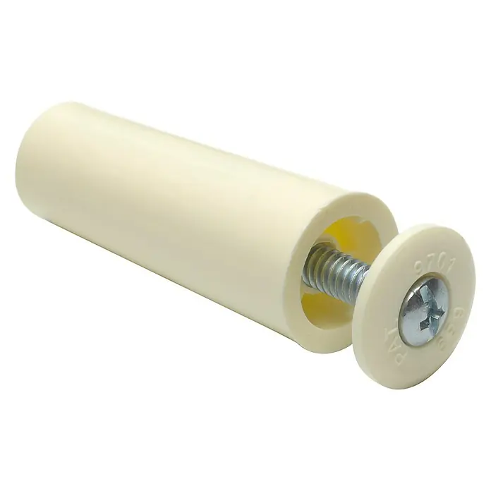 Tope de cierre para persiana - Ø x L: 20 x 60 mm, Beige, 2 ud.